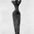 <em>Figurine of Woman</em>, ca. 3500-3300 B.C.E. Clay, pigment, 8 3/4 x 1 15/16 x Depth at hips 1 9/16 in. (22.2 x 5 x 4 cm). Brooklyn Museum, Charles Edwin Wilbour Fund, 07.447.504. Creative Commons-BY (Photo: Brooklyn Museum, 07.447.504_front_view1_bw.jpg)