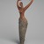  <em>Female Figure</em>, ca. 3500-3400 B.C.E. Clay, pigment, 11 1/2 x 5 1/2 x 2 1/4 in. (29.2 x 14 x 5.7 cm). Brooklyn Museum, Charles Edwin Wilbour Fund, 07.447.505. Creative Commons-BY (Photo: Brooklyn Museum, 07.447.505_threequater_left_SL3.jpg)