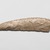  <em>Knife Blade</em>, ca. 3800-3500 B.C.E. Flint, 1 7/16 x 3/8 x 6 1/8 in. (3.7 x 0.9 x 15.6 cm). Brooklyn Museum, Charles Edwin Wilbour Fund, 07.447.802. Creative Commons-BY (Photo: Brooklyn Museum, 07.447.802_back_PS2.jpg)