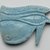  <em>Wadjet-Eye Amulet</em>, 664-332 B.C.E. Faience, 2 5/8 x 1 7/8 x 5/16 in. (6.7 x 4.8 x 0.8 cm). Brooklyn Museum, Charles Edwin Wilbour Fund, 08.480.129. Creative Commons-BY (Photo: Brooklyn Museum, 08.480.129_side2_PS2.jpg)