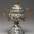  <em>Covered Urn</em>, early 19th century. Cloisonne enamel on copper alloy., 10 in. (25.4 cm). Brooklyn Museum, Gift of Samuel P. Avery, 09.663a-b. Creative Commons-BY (Photo: Brooklyn Museum, 09.663_side2_PS2.jpg)
