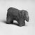  <em>Figurine of an Elephant</em>, ca. 3850-3300 B.C.E. Terracotta, 1 3/4 x 7/8 x 2 13/16 in. (4.5 x 2.3 x 7.1 cm). Brooklyn Museum, Charles Edwin Wilbour Fund, 09.889.325. Creative Commons-BY (Photo: Brooklyn Museum, 09.889.325_threequarter_right_bw.jpg)