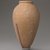  <em>Storage Pot</em>. Terracotta, 19 5/16 x 10 1/4 x 10 1/4 in. (49 x 26 x 26 cm). Brooklyn Museum, Charles Edwin Wilbour Fund, 09.889.744. Creative Commons-BY (Photo: Brooklyn Museum, 09.889.744_PS9.jpg)