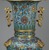  <em>Grand Imperial Vase</em>, 17th-mid 18th century. Cloisonné enamel on copper alloy, gilt bronze, semi-precious stones, 41 1/2 x 22 in. (105.4 x 55.9 cm). Brooklyn Museum, Gift of Samuel P. Avery, 09.933.2. Creative Commons-BY (Photo: Brooklyn Museum, 09.933.2_detail01_PS2.jpg)