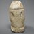  <em>Sennefer</em>, ca. 1938-1837 B.C.E. Limestone, pigment, 6 1/2 × 3 1/4 × 4 3/4 in. (16.5 × 8.3 × 12.1 cm). Brooklyn Museum, Museum Collection Fund, 11.658. Creative Commons-BY (Photo: Brooklyn Museum, 11.658_back_PS2.jpg)