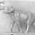 Alexander Phimister Proctor (American, 1862-1950). <em>Elephant, or The Call</em>, 1908. Bronze, 11 x 11 3/16 x 3 11/16 in., 11.2 lb. (27.9 x 28.4 x 9.4 cm, 5.08kg). Brooklyn Museum, Gift of George D. Pratt, 12.895. Creative Commons-BY (Photo: Brooklyn Museum, 12.895_glass_bw.jpg)