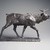 Alexander Phimister Proctor (American, 1862-1950). <em>Elk</em>, 1899. Bronze, 16 1/2 x 20 x 7 1/2 in. (41.9 x 50.8 x 19.1 cm). Brooklyn Museum, Gift of George D. Pratt, 12.897. Creative Commons-BY (Photo: Brooklyn Museum, 12.987_transp5805.jpg)
