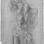John La Farge (American, 1835-1910). <em>Study for "Sealing of the Twelve Tribes" Window</em>, ca. 1889. Graphite on yellow, translucent, smooth textured wove paper, sheet (Irregular): 16 3/8 x 8 in. (41.6 x 20.3 cm). Brooklyn Museum, Gift of George D. Pratt, 13.1063 (Photo: Brooklyn Museum, 13.1063_bw_IMLS.jpg)