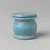  <em>Undecorated Kohl Jar with Lid</em>, ca. 1539-1292 B.C.E. Faience, 1 3/4 x 1 7/8 in. (4.5 x 4.8 cm). Brooklyn Museum, Gift of the Egypt Exploration Fund, 14.609a-b. Creative Commons-BY (Photo: Brooklyn Museum, 14.609a-b_PS4.jpg)