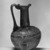Roman. <em>Pitcher</em>, 1st-5th century C.E. Glass, 3 1/4 x Diam. 2 3/16 in. (8.2 x 5.5 cm). Brooklyn Museum, Gift of Robert B. Woodward, 15.39. Creative Commons-BY (Photo: Brooklyn Museum, 15.39_acetate_bw.jpg)