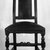 American. <em>Turned Side Chair</em>, 1700-1710., H: 42 5/16 in. (107.5 cm). Brooklyn Museum, Henry L. Batterman Fund, 15.426. Creative Commons-BY (Photo: Brooklyn Museum, 15.426_front_glass_bw.jpg)