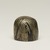  <em>Falcon Head</em>, 664-525 B.C.E., or earlier. Bronze, gold, 1 1/4 × 1 5/16 × 1 5/16 in. (3.1 × 3.3 × 3.4 cm). Brooklyn Museum, Gift of Evangeline Wilbour Blashfield, Theodora Wilbour, and Victor Wilbour honoring the wishes of their mother, Charlotte Beebe Wilbour, as a memorial to their father, Charles Edwin Wilbour, 16.107. Creative Commons-BY (Photo: Brooklyn Museum, 16.107_back_PS11.jpg)