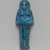  <em>Shabty of Nesi-ta-nebet-Isheru, Daughter of Pinedjem II</em>, ca. 1075-945 B.C.E. Faience, 5 13/16 x 2 1/4 x 1 1/2 in. (14.7 x 5.7 x 3.8 cm). Brooklyn Museum, Gift of Evangeline Wilbour Blashfield, Theodora Wilbour, and Victor Wilbour honoring the wishes of their mother, Charlotte Beebe Wilbour, as a memorial to their father, Charles Edwin Wilbour, 16.183. Creative Commons-BY (Photo: Brooklyn Museum, 16.183_front_PS2.jpg)