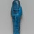  <em>Shabty of the Princess Nesi-Khonsu</em>, ca. 1075–945 B.C.E. Faience, 6 1/2 x 2 3/8 x 1 1/2 in. (16.5 x 6 x 3.8 cm). Brooklyn Museum, Gift of Evangeline Wilbour Blashfield, Theodora Wilbour, and Victor Wilbour honoring the wishes of their mother, Charlotte Beebe Wilbour, as a memorial to their father, Charles Edwin Wilbour, 16.185. Creative Commons-BY (Photo: Brooklyn Museum, 16.185_back_PS2.jpg)