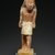  <em>Statuette of a Striding Man</em>, ca. 2288-2170 B.C.E. Limestone, pigment, 6 7/8 × 2 5/16 × 3 1/8 in., 0.5 lb. (17.5 × 5.8 × 8 cm, 0.23kg). Brooklyn Museum, Gift of Evangeline Wilbour Blashfield, Theodora Wilbour, and Victor Wilbour honoring the wishes of their mother, Charlotte Beebe Wilbour, as a memorial to their father, Charles Edwin Wilbour, 16.238. Creative Commons-BY (Photo: Brooklyn Museum, 16.238_front_PS2.jpg)