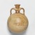 Mycenaean. <em>Pilgrim Flask</em>, ca. 1425-1300 B.C.E. Clay, slip, 5 5/16 × Diam. 3 11/16 in. (13.5 × 9.3 cm). Brooklyn Museum, Gift of Evangeline Wilbour Blashfield, Theodora Wilbour, and Victor Wilbour honoring the wishes of their mother, Charlotte Beebe Wilbour, as a memorial to their father, Charles Edwin Wilbour, 16.43. Creative Commons-BY (Photo: , 16.43_PS11.jpg)