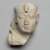  <em>Sculptor's Model of a Royal Head</em>, 6th-4th century B.C.E. Limestone, 3 3/8 x 2 11/16 x 1 7/8 in. (8.5 x 6.8 x 4.8 cm). Brooklyn Museum, Gift of Evangeline Wilbour Blashfield, Theodora Wilbour, and Victor Wilbour honoring the wishes of their mother, Charlotte Beebe Wilbour, as a memorial to their father, Charles Edwin Wilbour, 16.50. Creative Commons-BY (Photo: Brooklyn Museum, 16.50_PS9.jpg)