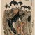 Isoda Koryusai (Japanese, ca. 1766-1788). <em>Hinazuru, a Yoshiwara Beauty of the Tea House Chojiya with Five Attendants</em>, ca. 1777. Color woodblock print on paper, 15 1/2 x 10 1/2 in. (39.4 x 26.7 cm). Brooklyn Museum, Museum Collection Fund, 16.536 (Photo: Brooklyn Museum, 16.536_IMLS_SL2.jpg)