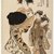 Isoda Koryusai (Japanese, ca. 1766-1788). <em>Azumaya, a Yoshiwara Beauty of the Tea House Matsu Hanaya Followed by Two Attendants</em>, ca. 1777. Color woodblock print on paper, 15 1/2 x 10 1/2 in. (39.4 x 26.7 cm). Brooklyn Museum, Museum Collection Fund, 16.537 (Photo: Brooklyn Museum, 16.537_IMLS_SL2.jpg)