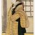 Katsukawa Shunko (Japanese, 1743-1812). <em>The Actor Iwai Hanshiro IV as Ohatsu</em>, ca. 1783. Color woodblock print on paper, 12 13/16 x 5 3/4 in. (32.3 x 14.5 cm). Brooklyn Museum, Museum Collection Fund, 16.546 (Photo: Brooklyn Museum, 16.546_IMLS_SL2.jpg)
