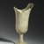  <em>Lotus-cup with Circular Footed Base</em>. Faience, 6 1/8 × 2 3/8 × 3 3/16 in. (15.5 × 6 × 8.1 cm). Brooklyn Museum, Gift of Evangeline Wilbour Blashfield, Theodora Wilbour, and Victor Wilbour honoring the wishes of their mother, Charlotte Beebe Wilbour, as a memorial to their father, Charles Edwin Wilbour, 16.580.183. Creative Commons-BY (Photo: Brooklyn Museum, 16.580.183_PS2.jpg)