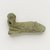  <em>Small Figure of Kneeling, Aged Man as Amulet</em>, 30 B.C.E.-395 C.E. Faience, 9/16 x 1 in. (1.5 x 2.6 cm). Brooklyn Museum, Gift of Evangeline Wilbour Blashfield, Theodora Wilbour, and Victor Wilbour honoring the wishes of their mother, Charlotte Beebe Wilbour, as a memorial to their father Charles Edwin Wilbour, 16.580.18. Creative Commons-BY (Photo: Brooklyn Museum, 16.580.18_PS4.jpg)