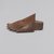  <em>Front Part of Left Foot</em>, 2500-332 B.C.E. Wood (sycamore fig), 13/16 x 1 1/16 x 1 7/8 in. (2 x 2.7 x 4.8 cm). Brooklyn Museum, Gift of Evangeline Wilbour Blashfield, Theodora Wilbour, and Victor Wilbour honoring the wishes of their mother, Charlotte Beebe Wilbour, as a memorial to their father Charles Edwin Wilbour, 16.580.459. Creative Commons-BY (Photo: Brooklyn Museum, 16.580.459_profile_left_PS2.jpg)
