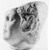 Roman (?). <em>Head of a Satyr</em>, ca. 150–200 C.E. Marble, 7 7/8 × 6 7/8 × 6 11/16 in. (20 × 17.5 × 17 cm). Brooklyn Museum, Gift of Evangeline Wilbour Blashfield, Theodora Wilbour, and Victor Wilbour honoring the wishes of their mother, Charlotte Beebe Wilbour, as a memorial to their father, Charles Edwin Wilbour, 16.630. Creative Commons-BY (Photo: Brooklyn Museum, 16.630_NegD_bw_SL3.jpg)