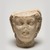 Roman (?). <em>Head of a Satyr</em>, ca. 150-200 C.E. Marble, 7 7/8 × 6 7/8 × 6 11/16 in. (20 × 17.5 × 17 cm). Brooklyn Museum, Gift of Evangeline Wilbour Blashfield, Theodora Wilbour, and Victor Wilbour honoring the wishes of their mother, Charlotte Beebe Wilbour, as a memorial to their father, Charles Edwin Wilbour, 16.630. Creative Commons-BY (Photo: Brooklyn Museum, 16.630_overall_PS11.jpg)