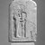  <em>Unfinished Votive Stela of Ptah</em>, ca. 1539-1075 B.C.E. Limestone, 5 9/16 × 3 3/8 × 3/4 in. (14.1 × 8.6 × 1.9 cm). Brooklyn Museum, Gift of Evangeline Wilbour Blashfield, Theodora Wilbour, and Victor Wilbour honoring the wishes of their mother, Charlotte Beebe Wilbour, as a memorial to their father, Charles Edwin Wilbour, 16.91. Creative Commons-BY (Photo: Brooklyn Museum, 16.91_bw_IMLS.jpg)