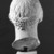 Roman. <em>Head, Apollo of the Omphalos</em>, 1st century C.E. copy of a 480 B.C.E. original. Marble, 12 5/8 × 7 7/8 × 9 1/16 in. (32 × 20 × 23 cm). Brooklyn Museum, Purchased with funds given by A. Augustus Healy and Robert B. Woodward Memorial Fund, 18.166. Creative Commons-BY (Photo: Brooklyn Museum, 18.166_NegK_bw_SL4.jpg)