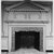  <em>Hall, The Cupola House</em>, 1758-1760., 19 1/2 x 15 1/2 ft. (5.9 x 4.7 m). Brooklyn Museum, Robert B. Woodward Memorial Fund, 18.170. Creative Commons-BY (Photo: Brooklyn Museum, 18.170_installation_hall_fireplace_print_bw_IMLS.jpg)
