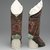  <em>Pair of Boots</em>, 20th century. Black velvet and green leather, with polychrome embroidery, 17 x 9 in. (43.2 x 22.9 cm). Brooklyn Museum, Frederick Loeser Fund, 18.176. Creative Commons-BY (Photo: Brooklyn Museum, 18.176_back_PS2.jpg)