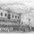 Giovanni Antonio Canal, called Canaletto (Italian, Venetian, 1697-1768). <em>La Libreria V. (Top) and La Piera Del Bando. V. (Bottom)</em>. Etching (restrike), Sheet: 15 3/8 x 10 9/16 in. (39.1 x 26.8 cm). Brooklyn Museum, Gift of Mrs. Algernon Sydney Sullivan and George H. Sullivan, 19.184.21a-b (Photo: Brooklyn Museum, 19.184.21b_acetate_bw.jpg)
