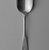 The Charles Parker Company (American, established 1832). <em>Teaspoon, Pattern Unknown</em>, ca. 1885. Silver-plate, 6 1/16 x 1 5/16 x 13/16 in. Brooklyn Museum, Gift of Helen Hersh and Charles Sporn, 1989.107.2. Creative Commons-BY (Photo: Brooklyn Museum, 1989.107.2_view2_bw.jpg)