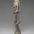 Dogon. <em>Female Figure</em>, early 17th century (probably). Diospyros wood, organic material, 15 3/4 x 2 7/8 x 3 in. (40.0 x 7.3 x 7.8 cm). Brooklyn Museum, The Adolph and Esther D. Gottlieb Collection, 1989.51.45. Creative Commons-BY (Photo: Brooklyn Museum, 1989.51.45_profile_PS1.jpg)