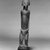 Dogon. <em>Standing Figure with Helmet-Shaped Head</em>, late 19th or early 20th century. Wood, 11 3/4 x 2 1/8 x 2 3/8 in. (29.8 x 5.4 x 6 cm). Brooklyn Museum, The Adolph and Esther D. Gottlieb Collection, 1989.51.48. Creative Commons-BY (Photo: Brooklyn Museum, 1989.51.48_bw.jpg)