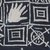 Igbo. <em>Cloth (Ukara)</em>, 20th century. Cotton, indigo, 60 × 79 × 1/16 in. (152.4 × 200.7 × 0.2 cm). Brooklyn Museum, Purchased with funds given by Frieda and Milton F. Rosenthal, 1990.132.6. Creative Commons-BY (Photo: , 1990.132.6_detail_06_PS4.jpg)
