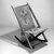 George Jacob Hunzinger (American, born Germany, 1835-1898). <em>Folding Rocking Chair</em>, ca. 1870. Walnut, brass, original upholstery, 31 3/4 x 17 7/8 x 29in. (80.6 x 45.4 x 73.7cm). Brooklyn Museum, George C. Brackett Fund, 1991.102. Creative Commons-BY (Photo: Brooklyn Museum, 1991.102_bw.jpg)