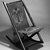 George Jacob Hunzinger (American, born Germany, 1835-1898). <em>Folding Rocking Chair</em>, ca. 1870. Walnut, brass, original upholstery, 31 3/4 x 17 7/8 x 29in. (80.6 x 45.4 x 73.7cm). Brooklyn Museum, George C. Brackett Fund, 1991.102. Creative Commons-BY (Photo: Brooklyn Museum, 1991.102_bw_IMLS.jpg)