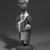 Thomas Ona Odulate (Yorùbá, Nigerian, ca. 1900-1952). <em>Figure of a Barrister</em>, first half of 20th century, ca.1940. Wood, pigment, 10 x 3 3/8 in. (25.4 x 8.5 cm). Brooklyn Museum, Caroline H. Polhemus Fund, 1991.175.1. Creative Commons-BY (Photo: Brooklyn Museum, 1991.175.1_bw.jpg)