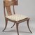 Terence Harold Robsjohn-Gibbings (British, 1905-1976, active America, 1930-1964). <em>Klismos Side Chair with Cushion</em>, 1961. Walnut, leather, fabric, Overall: 35 3/8 x 20 7/8 x 28 1/4 in. (89.9 x 53 x 71.8 cm). Brooklyn Museum, H. Randolph Lever Fund, 1991.197a-b. Creative Commons-BY (Photo: Brooklyn Museum, 1991.197a-b.jpg)