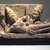 Cham. <em>Vishnu Reclining on Sesha</em>, 750-950. Grey sandstone, 10 1/2 × 17 1/2 × 3 1/2 in. (26.7 × 44.5 × 8.9 cm). Brooklyn Museum, Gift of Georgia and Michael de Havenon, 1991.239. Creative Commons-BY (Photo: Brooklyn Museum, 1991.239.jpg)