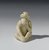  <em>Seated Monkey</em>, first half of 3rd millennium B.C.E. Limestone, faience (?), 2 1/8 x 2 x 1 3/4 in. (5.4 x 5.1 x 4.4 cm). Brooklyn Museum, Purchased with funds given by Shelby White, 1991.3. Creative Commons-BY (Photo: Brooklyn Museum, 1991.3_front_PS2.jpg)