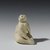  <em>Seated Monkey</em>, first half of 3rd millennium B.C.E. Limestone, faience (?), 2 1/8 x 2 x 1 3/4 in. (5.4 x 5.1 x 4.4 cm). Brooklyn Museum, Purchased with funds given by Shelby White, 1991.3. Creative Commons-BY (Photo: Brooklyn Museum, 1991.3_threequarter_view_PS2.jpg)
