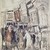 John Marin (American, 1870-1953). <em>Movement, Nassau Street, No. 2</em>, 1936. Black ink and watercolor with graphite pencil underdrawing on medium weight, wove paper with textured surface, 26 5/8 x 20 1/2 in. (67.6 x 52.1 cm). Brooklyn Museum, Bequest of Edith and Milton Lowenthal, 1992.11.26. © artist or artist's estate (Photo: Brooklyn Museum, 1992.11.26_transp431.jpg)