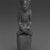 Kongo. <em>Male Figure with Crossed Legs</em>, early 20th century. Wood, 5 3/4 x 1 1/8 x 1 1/2in. (14.6 x 2.9 x 3.8cm). Brooklyn Museum, Gift of Drs. Noble and Jean Endicott, 1992.136.16. Creative Commons-BY (Photo: Brooklyn Museum, 1992.136.16_bw.jpg)
