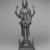  <em>Standing Durga</em>, ca. 970. Bronze, 22 1/2 x 7 7/8 x 6 5/8 in., 25 lb. (57.2 x 20 x 16.8 cm, 11.34kg). Brooklyn Museum, Gift of Georgia and Michael de Havenon, 1992.142. Creative Commons-BY (Photo: Brooklyn Museum, 1992.142_bw.jpg)
