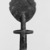 Asante. <em>Female figure (akua ba)</em>, 20th century. Wood, string remnants, 9 7/16in. (24cm). Brooklyn Museum, Gift of Mr. and Mrs. William W. Brill, 1992.24.4. Creative Commons-BY (Photo: Brooklyn Museum, 1992.24.4_back_bw_SL3.jpg)