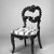 Unknown. <em>Side Chair</em>, 19th century. Rosewood, modern upholstery, 35 15/16 x 19 1/8 x 21 7/8 in.  (91.3 x 48.6 x 55.6 cm). Brooklyn Museum, Alfred T. and Caroline S. Zoebisch Fund, 1992.42. Creative Commons-BY (Photo: Brooklyn Museum, 1992.42_bw_IMLS.jpg)